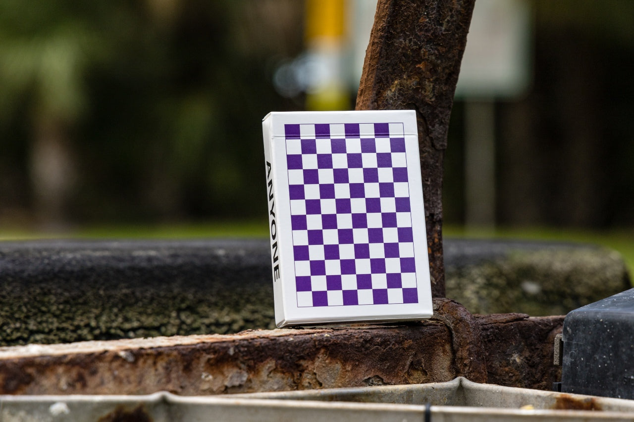 ANYONE WORLDWIDE: PURPLE CHECKERBOARD